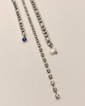 Pasador de cadena mixta con diamantes de imitación