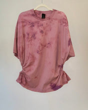 Custom upcycled bleach ruch cutout tee