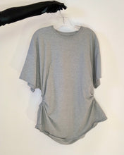 Custom upcycled ruch cutout tee