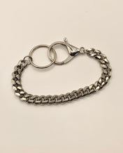 Pulsera de acero con cadena cubana gruesa