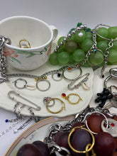 Pasador de cadena mixta con diamantes de imitación