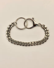 Pulsera de acero con cadena cubana gruesa