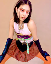 Custom taffeta bubble yoke skirt