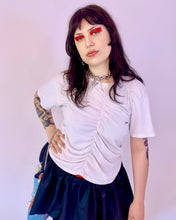 Custom ruched pierced pin tee