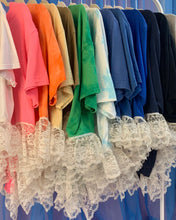 Custom upcyled pierced negligee tee