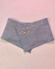 Custom upcycled denim snap belt