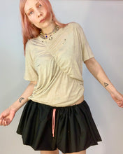 Custom ruched pierced pin tee