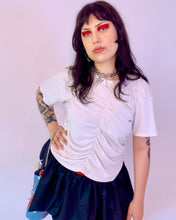 Custom taffeta micro mini low rise bubble skirt