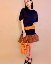 Vestido burbuja de tafetán negro