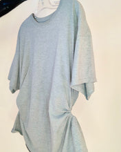 Custom upcycled ruch cutout tee