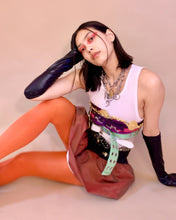 Tomato recycled chalk tights