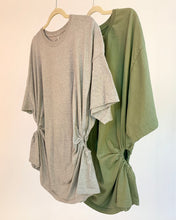 Custom upcycled ruch cutout tee