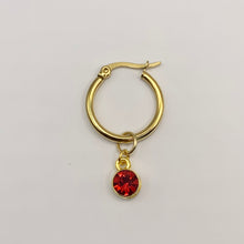 Pendiente individual con dije de strass para bebé