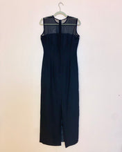 Vestido largo garabateado transparente de los años 90