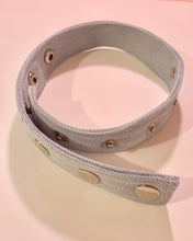 Handmade denim snap choker