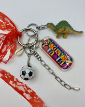 Lace bow repurposed toy keychains