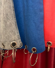 Upcycled grommet ring wool skirt sample