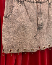 Custom grommet ring transformed skirt