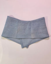 Custom upcycled denim snap belt