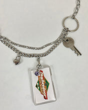 Photo key charm necklace