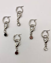 Rhinestone charm single earring