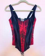 Corsé rosa satinado vino Vampy