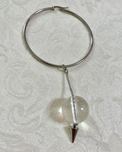Lucite spike single earring