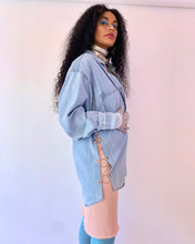 Upcycled O-ring cutout shirt