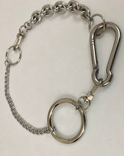 Mixed chain carabiner necklace