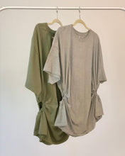 Custom upcycled ruch cutout tee