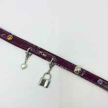 SJ X DBD 牛血色漆皮吊饰颈链