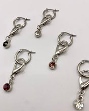 Rhinestone charm single earring