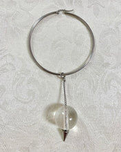 Lucite spike single earring