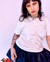 Custom taffeta micro mini low rise bubble skirt
