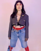 Custom micro crop hardware blazer