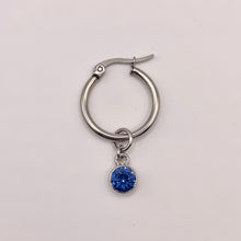 Pendiente individual con dije de strass para bebé