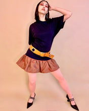 Vestido burbuja de tafetán negro
