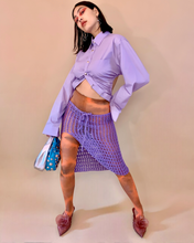 Upcycled cutout ruch snap top