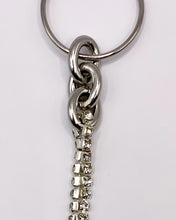 Rhinestone chain single earring