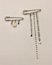 Pasador de cadena mixta con diamantes de imitación