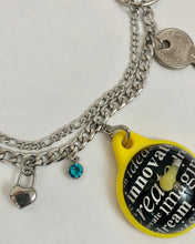 Photo key charm necklace