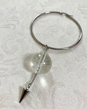 Lucite spike single earring