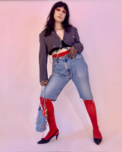 Custom micro crop hardware blazer