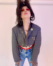 Custom micro crop hardware blazer