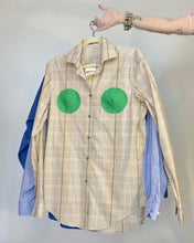 Custom upcycled cone button down