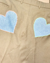 Upcycled double heart skirt