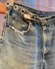 Upcycled 90’s Gap safety pin jorts