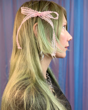 Vintage lace bow barrettes