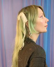 Vintage lace bow barrettes