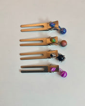 Embellished barrettes set of 2